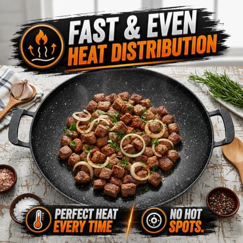 Large Discada Bbq Cooking Disc Disco Cooker Comal Mexican Frying Skillet Cowboy Wok Comal Pan Disk Bowl Grill Plate Non Stick Nonstick for Camping Picnic Indoor Outdoor Round Stove Top - Image 5