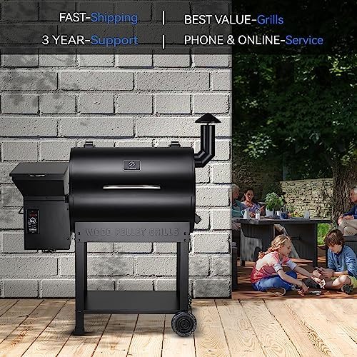 Z GRILLS ZPG-7002B Pellet Smoker Grill with PID Control, Rain Cover, 700 sq. in Cooking Area for Outdoor BBQ, Black - Image 4