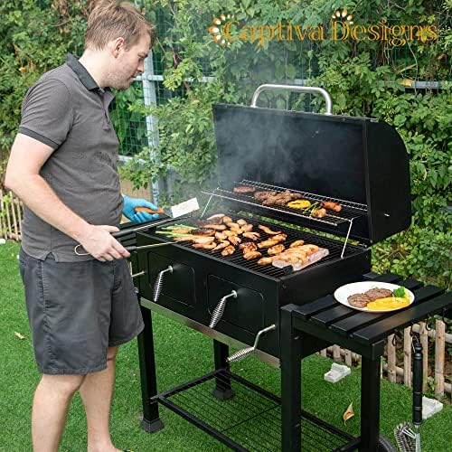 Captiva Designs Charcoal Grills Extra Large Barbecue Grill Heavy Duty - Image 2