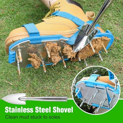 Lawn Aerator Shoes for Grass - Pre-Assembled Grass Aerator Shoes for Lawn - Soil Yard Aerator Tool for Aerating Patio Garden - Image 6