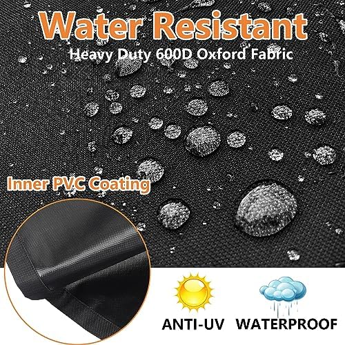 Aoretic Grill Cover, 65 inches 600D 4.8LB Heavy Duty BBQ Gas Grill Cover, Waterproof,Anti-UV Material for Weber Char-Broil Monument, Brinkmann Dyna-glo Nexgrill Megamaster MASTERCOOK (SKZ) - Image 4