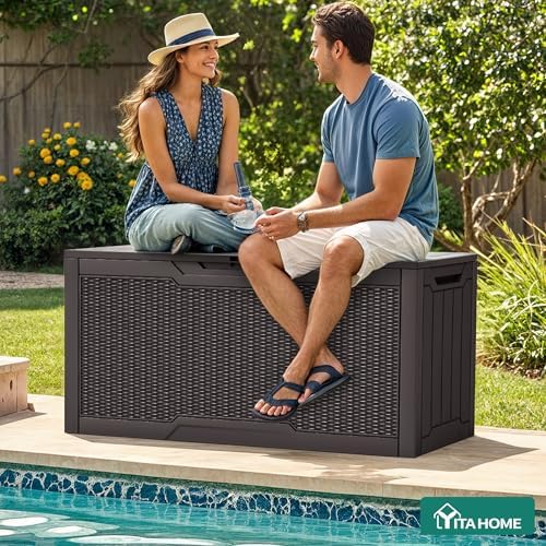 YITAHOME 80 Gallon Resin Deck Box - Image 3