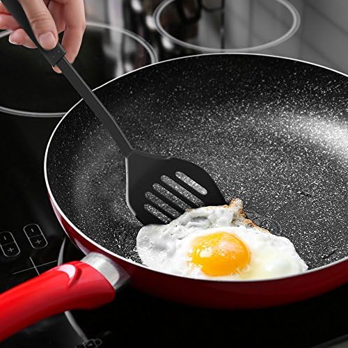 Chef Buddy 6-Piece Kitchen Utensils Set â€“ Plastic Cooking Tools - Includes Essential Spatulas, Spoons, and Gadgets for Every Home Cook (Black) - Image 5