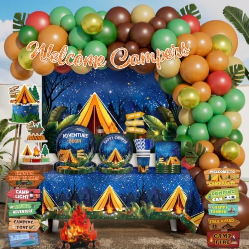 All-in-One Camping Party Decorations for Summer Camp Themed Adventure Party by Unknown