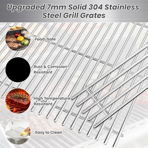 Uniflasy 7637 Grill Grates for Weber Spirit E210, E310, E325, 17.5In - Image 3