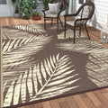GENIMO Outdoor Rug, Waterproof Plastic Rugs for Patio, 6'x9' Cocoa Beige by GENIMO