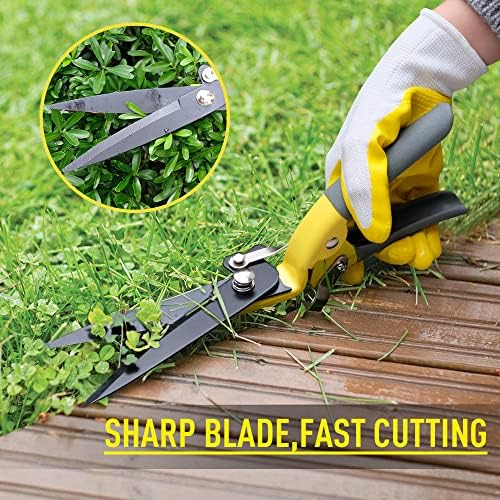 Upgraded Grass Shears, Hand Grass Clippers, Grass Trimming Shears for Garden, Lawn Edges - Image 5