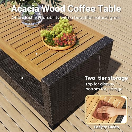 Wisteria Lane Patio Furniture Set, Wicker Outdoor Furniture for All Weather - Image 5