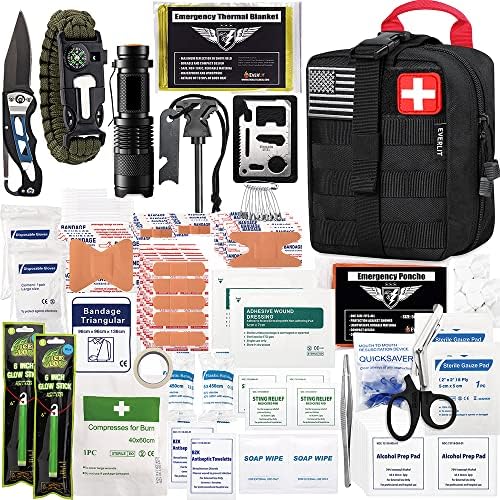 EVERLIT 250 Pcs Survival First Aid Kit by EVERLITSURVIVAL