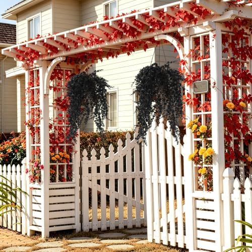RECUTMS Black Artificial Hanging Gothic Plant 31.5" Fake Fall Greenery Vine - Image 3