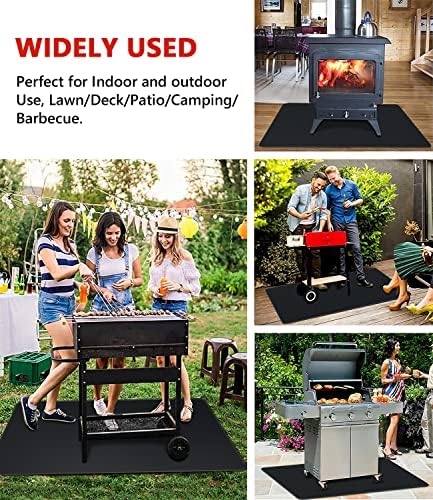 Protebox 48 x 30 inch Under Grill Mats for Outdoor Grill BBQ Deck Protector - Image 7