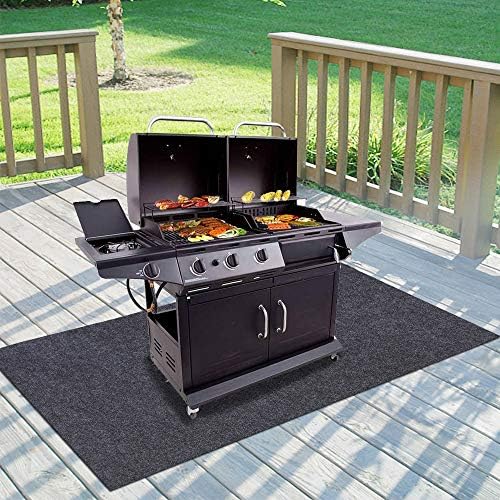48"×72"inches under grill mats for outdoor grill,BBQ Grilling Gear Waterproof, oil-resistant, deck protector, reusable, fire pit, fireplace,easy to clean,barbecue grill mat by MEITOLA