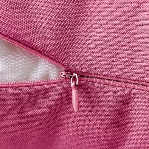 MIULEE Decorative Outdoor Pillow Covers Waterproof 16x16 Hot Pink - Image 2