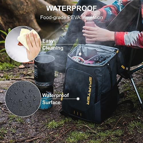 SPARTER Backpack Cooler Insulated 33/49 Can Leakproof Waterproof Bag Beach - Image 5
