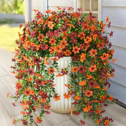 INQCMY Artificial Fall Fake Flowers for Outdoor Fall Decoration by INQCMYPlantRack