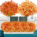 AGIRL Artificial Fall Flowers Outdoor,UV Resistant Fake Mums Porch Decor by AGIRL