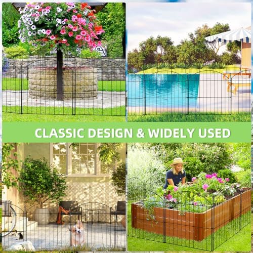 Decorative Garden Fence, 24in (H) x 20ft(L) No Dig Fence - Image 4