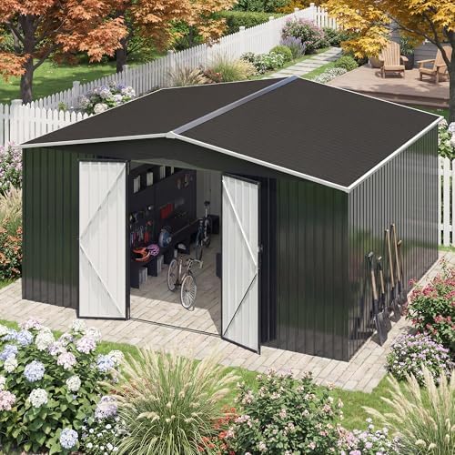AirWire 12x14 FT Outdoor Metal Shed by AirWire