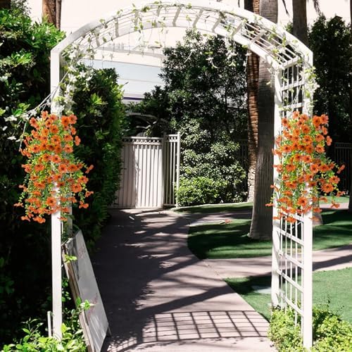 ZFProcess Artificial Hanging Flowers Plants for Outdoor Fall Decoration - Image 4