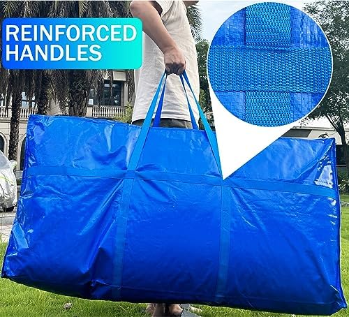 66 Gallon Extra Large Storage Bags, Huge Moving Bags Heavy Duty with Zipper - Image 4