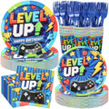 120Pcs Video Game Party Plates and Napkins Supplies for Birthday Serves 24 by CENLBJ