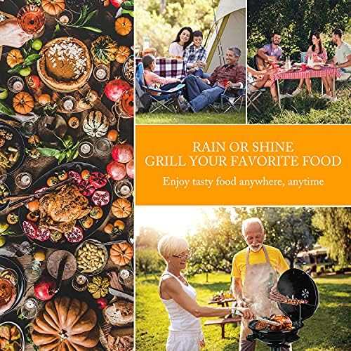 Electric BBQ Grill Techwood 15-Serving Indoor/Outdoor Electric Grill for Indoor & Outdoor Use, Double Layer Design, Portable Removable Stand Grill, 1600W (Stand Black BBQ Grills) - Image 6