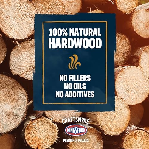 Kingsford Craftsmoke Premium Grilling Wood Pellets, Hickory BBQ Pellets for Grilling, 100% Natural Hardwood, 20 pounds - Image 4