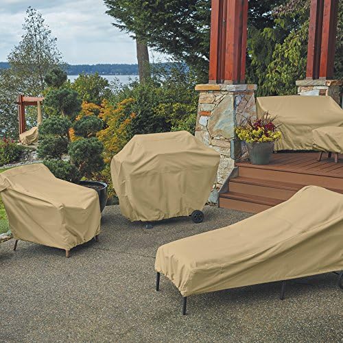 Classic Accessories Terrazzo Water-Resistant 26 Inch Stackable Patio Chair Cover, Outdoor Chair Covers - Image 6
