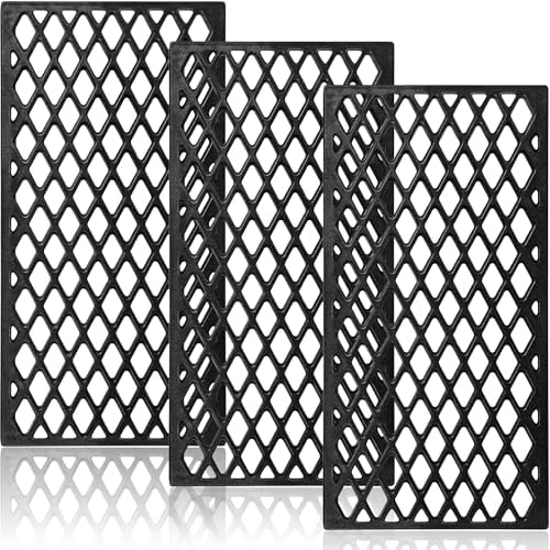 Grill Grates for Traeger Ironwood 885 Pro 780 Cooking Grate Cast Iron Grid Rack BBQ Replacement Parts HDW443 HDW436 KIT0451 Wood Pellet Smoker Accessories by Unidanho