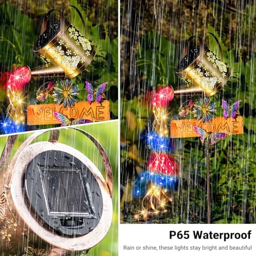 Solar Watering Can Light, Solar Lights Outdoor Decor, Garden Decor Lights - Image 4