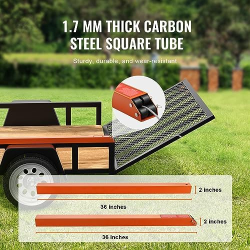 VEVOR Trailer Tailgate Lift Assist, Max 180 lbs Load Capacity, Compatible with Open Utility Trailer Tailgate and Ramp, with 10 to 24 Inches Heights Side Rail and 4 to 6 Feet Height Tail Gate or Ramp - Image 4