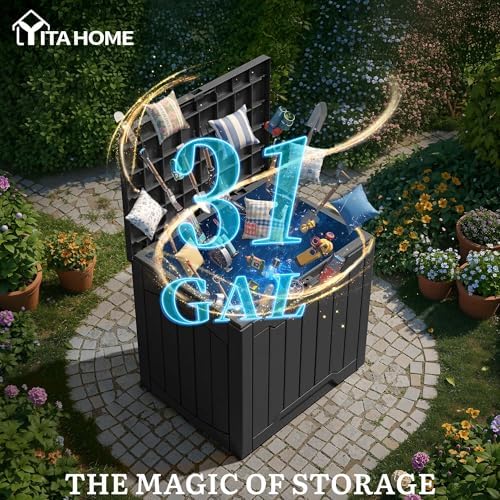 YITAHOME Outdoor Resin Storage Box 31 Gal - Image 4