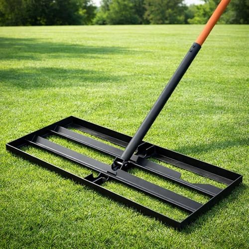 Lawn Leveling Rake, 30"x10" Leveler with 78" Adjustable Handle by TAORUI