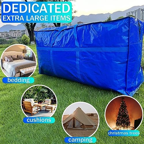 66 Gallon Extra Large Storage Bags, Huge Moving Bags Heavy Duty with Zipper - Image 3