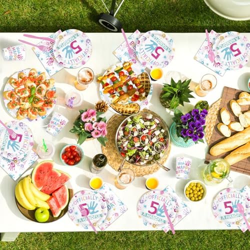168Pcs Hi Five Birthday Party Decorations or 5 Years Old Birthday Serves 24 - Image 5