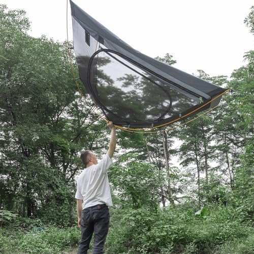 Night Cat 2-Persons Backpacking Tent: Waterproof Lightweight Camping Tent for Two People Hiking Outdoor Mountain with Aluminum Poles and Rainfly Green - Image 5