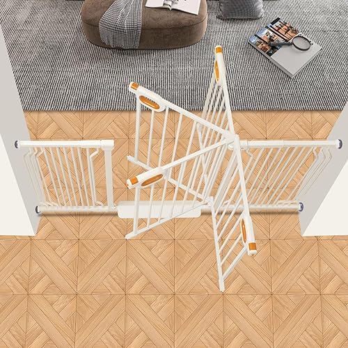 owlie 66 to 75 Inch Extra Wide Baby Gate with Door for Stairs Doorways - Image 6