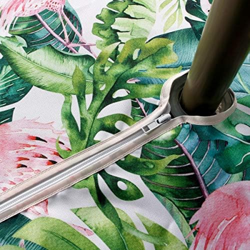 EHouseHome Outdoor Indoor 60x84 inch Rectangle Tablecloth with Umbrella Hole and Zipper, Waterproof Zippered Patio Cloths, Spring/Summer Table Covers for Backyard Circular Table/BBQs/Picnic - Image 5