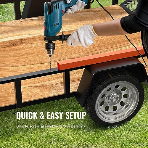 VEVOR Trailer Tailgate Lift Assist, Max 180 lbs Load Capacity, Compatible with Open Utility Trailer Tailgate and Ramp, with 10 to 24 Inches Heights Side Rail and 4 to 6 Feet Height Tail Gate or Ramp - Image 6