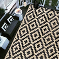 SAND MINE Waterproof Outdoor Rug 9x12 ft, Plastic Reversible Rug, Modern Area Rug, Large Floor Mat for Outdoors, RV, Patio, Backyard, Deck, Picnic, Beach, Camping by SANDMIND
