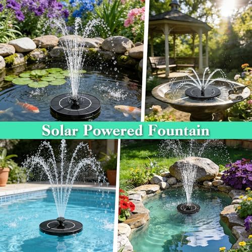 DDcafor Solar Fountain for Bird Bath 3.5W Solar Powered Water Fountain Pump - Image 5