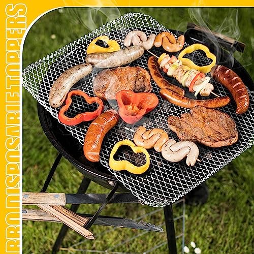 Mifoci 30 Pcs Disposable Grill Topper 16x12 Inch Mesh Mat for Outdoor BBQ - Image 6