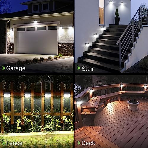 CLAONER Solar Lights Outdoor [ /126 LED], Wireless Motion Sensor Lights, IP65 Waterproof Security Lights 3 Modes, 270° Lighting Angle, Ultra-Bright Wall Lights for Deck Patio Fence Garage - Image 2