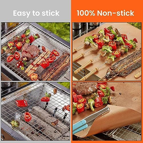 Dailyart Copper Grill Mats for Outdoor Grill 5 Pack 15.75 x 13 In, Black - Image 5