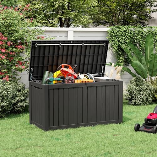 KAMABOKO Outdoor Storage Box, 180 Gallon Deck Box Outdoor Waterproof - Image 6
