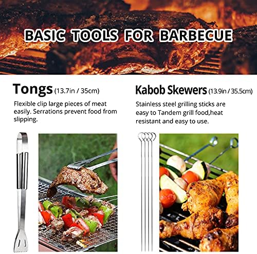BBQ Utensil Set Stainless Steel Professional Barbecue Accessories - Image 3
