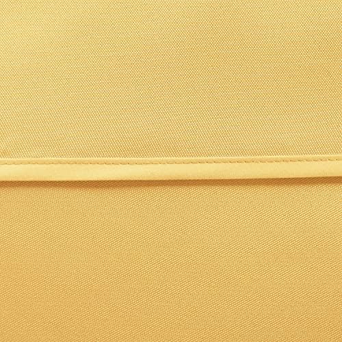 LUSHVIDA Rectangle Outdoor Tablecloth with Umbrella Hole 60x84 Inch Yellow - Image 5
