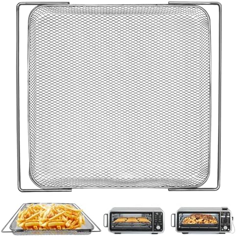 GWY Air Fryer Basket for Ninja Foodi 13 in 1 SP351 SP301 SP201 Air Fry Countertop Toaster Oven, 13.5''×12.3'' Air Fryer Replacement Parts Accessories Wire Rack Roasting Steamer Grill Racks Tray by GWY