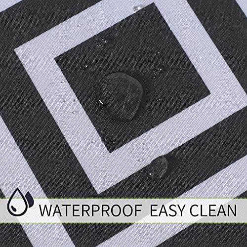 LUSHVIDA Moroccan Outdoor Tablecloth with Umbrella Hole, 60x84 Inch Black - Image 4