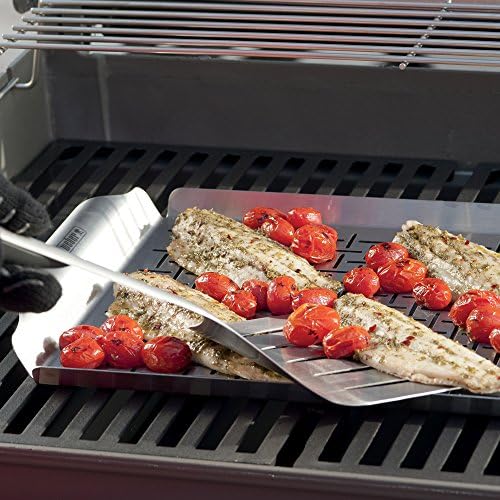Weber® Grill Pan, Stainless Steel for Gourmet Grilling, 1.4" H x 11.8" W x 17.4" D (Pack of 6) - Image 2